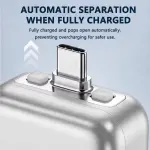 Type-C Smart Auto-Power-Off Charger Adapter, Full-Charge Auto Cutoff Intelligent Power Protector, Overc