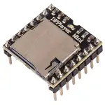 DFPlayer Mini MP3 Player Module MP3 Voice Decode Board Supporting TF Card U-Disk IO/Serial Port/AD MP3-TF-16P for Arduino UNO