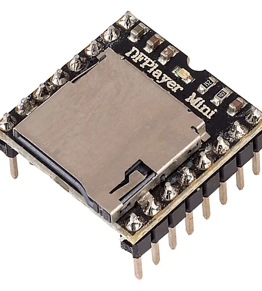 DFPlayer Mini MP3 Player Module MP3 Voice Decode Board Supporting TF Card U-Disk IO/Serial Port/AD MP3-TF-16P for Arduino UNO