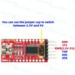 6 PIN 3.3 5V FTDI Basic Breakout Arduino USB To UART for Arduino