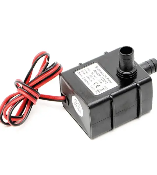 Pump 12V/400mA Black (L x W x H): 3.90 x 3.30 x 2.50 cm