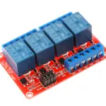 5V 4 Channel Relay Module Supportthe high and low level trigger