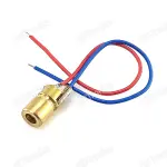 650nm 6mm 5V 5mW Adjustable Laser Dot Diode Module Red Copper