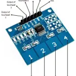 TTP224 Touch Module 4 Channel Capacitive Touch Button