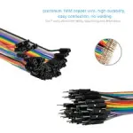 Keyestudio 3 set of Dupont line jumper wire Dupont cable 20cm M-F &M-M & F-F for Arduino Projects