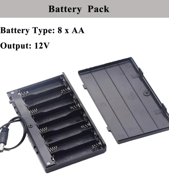 8AA Batteries Storage Box Holder