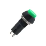 ON-OFF, Latching, Green head - IC185 PLASTIC SWITCH - Green