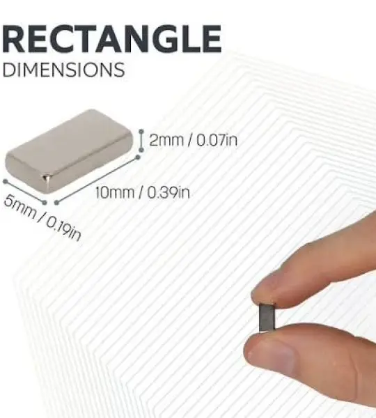 neodymium magnet 10 x 5 x 2 mm rectangular