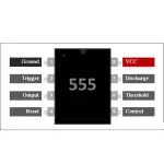 NE555 - DIP8 IC