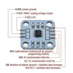 as5600 magnetic encoder magnetic induction angle measurement sensor module