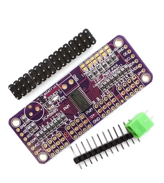 CJMCU-PCA9685 16 channel 12 bit Fm+I2C bus PWM Controller is steering gear control module