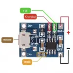 5V 1A Li-Battery Micro USB Charger Module Li-ion LED Charging Board